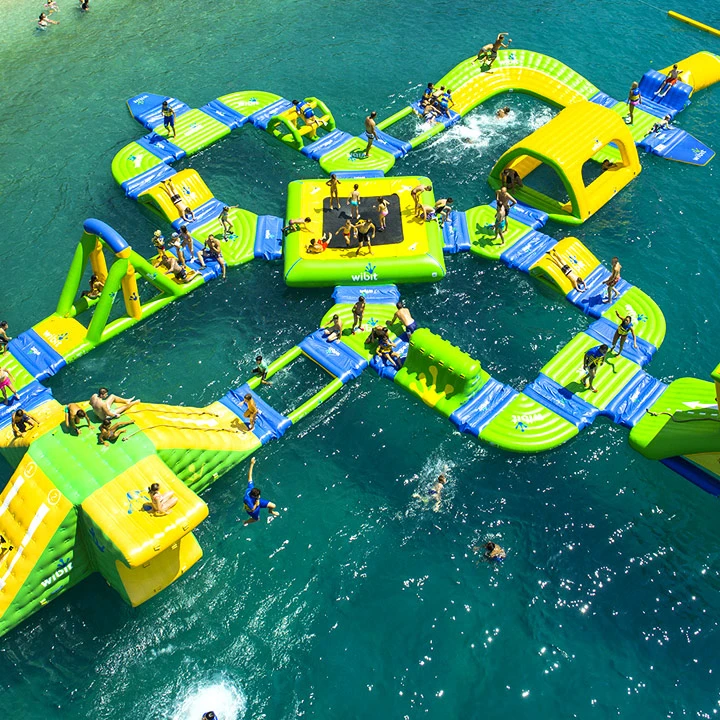 Inflatable Floating Park Modular Aqua Park Large Size Water Theme Park Play System Inflatable Water Games Commercial Rental