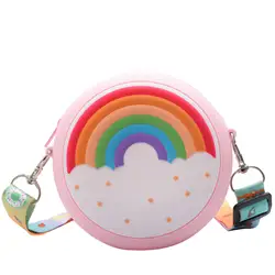 Silicone Donut Round Crossbody Coin Bag Kid Toddler Girl Children Shoulder Handbag Adjustable Strap Holiday Travel Pocket Pack