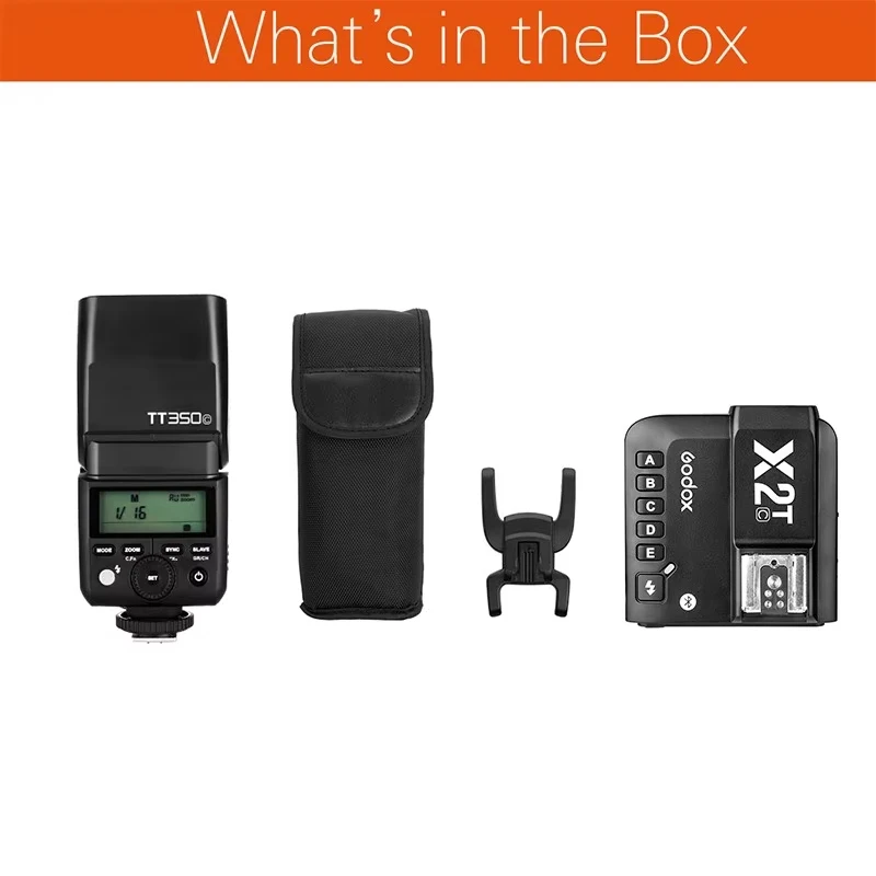 Godox TT350C TT350S TT350N TT350F TT350O TTL HSS 1/8000s Speedlight Flash مع جهاز إرسال X2T لكانون سوني نيكون فوجي أوليمبوس #6