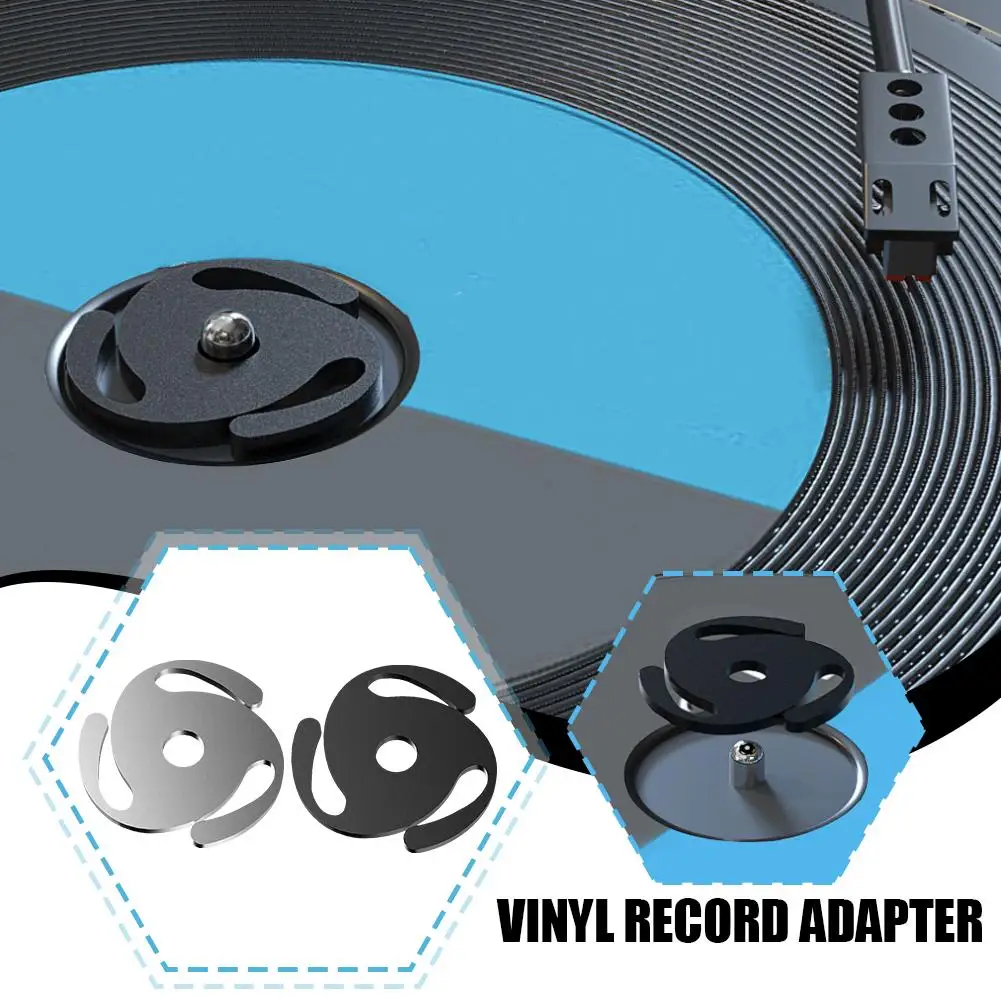 Aluminum Alloy 45 RPM Center Adapter 37mm for LP 7" Vinyl Stability Record Player Stabiliz Drop Shipping O2U2