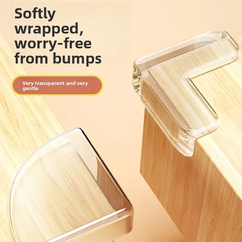 

Transparent Silicone Table Corner Protectors Anti-Colion Corner Pads Soft Silicone Se s for Baby Proofing