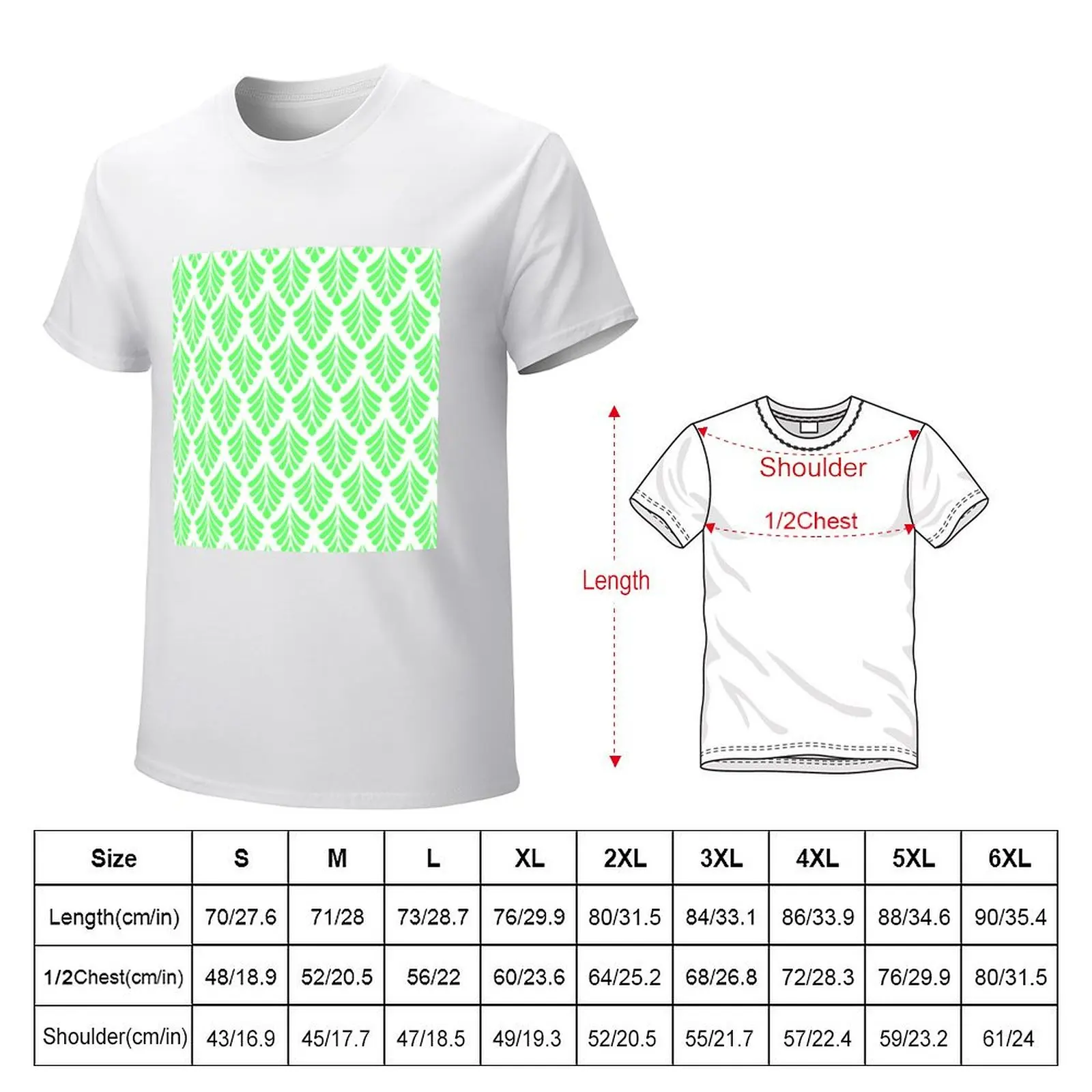 Cute Summer Patterns, Summertime Patterns, Symmetric Patterns, Simply Satisfying Light green leaves T-Shirt