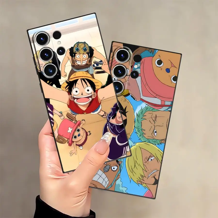 حافظة لهاتف سامسونج جالاكسي S25 Edge S21 FE S23 Ultra S20 S24 Plus غطاء هاتف ناعم أسود من قطعة واحدة #1