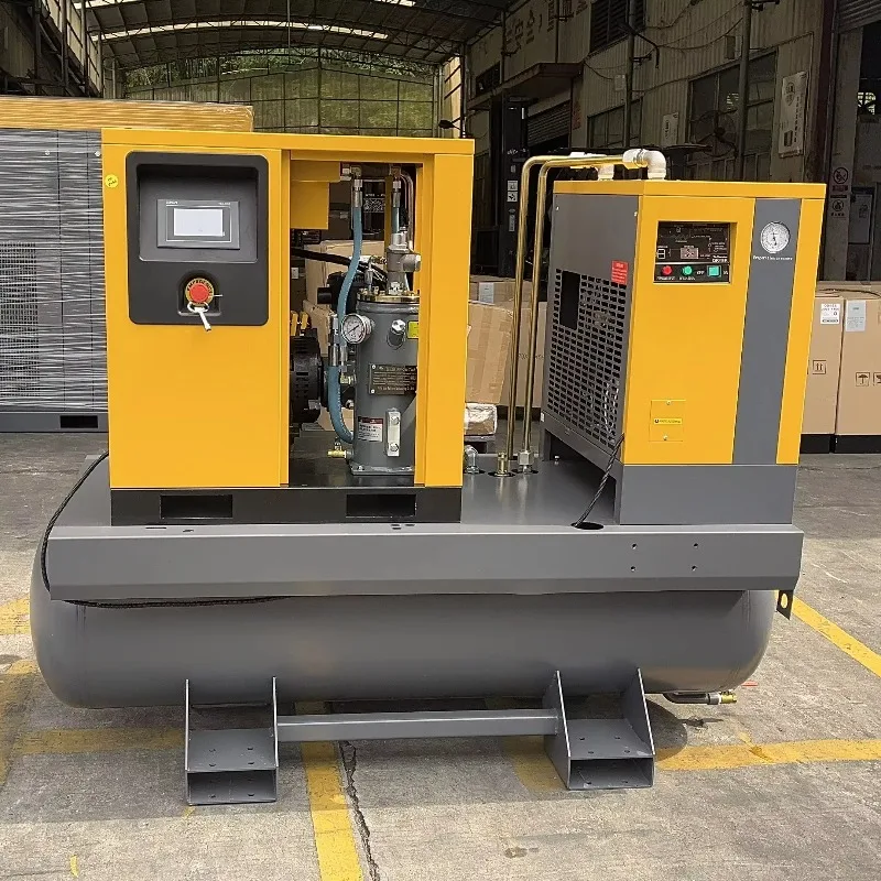 低騒音10HP 15HP 20HP 30HPロータリーサイレントエアコンプレッサー8バール10バール12バール16バール産業用スクリューエアコンプレッサー