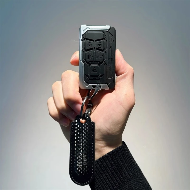 Premium Zinc Alloy Key Fob Cover for 2025 Land Rover Models - Defender 110/Range Rover Sport/Velar/Evoque/Discovery 4/Sport view 4