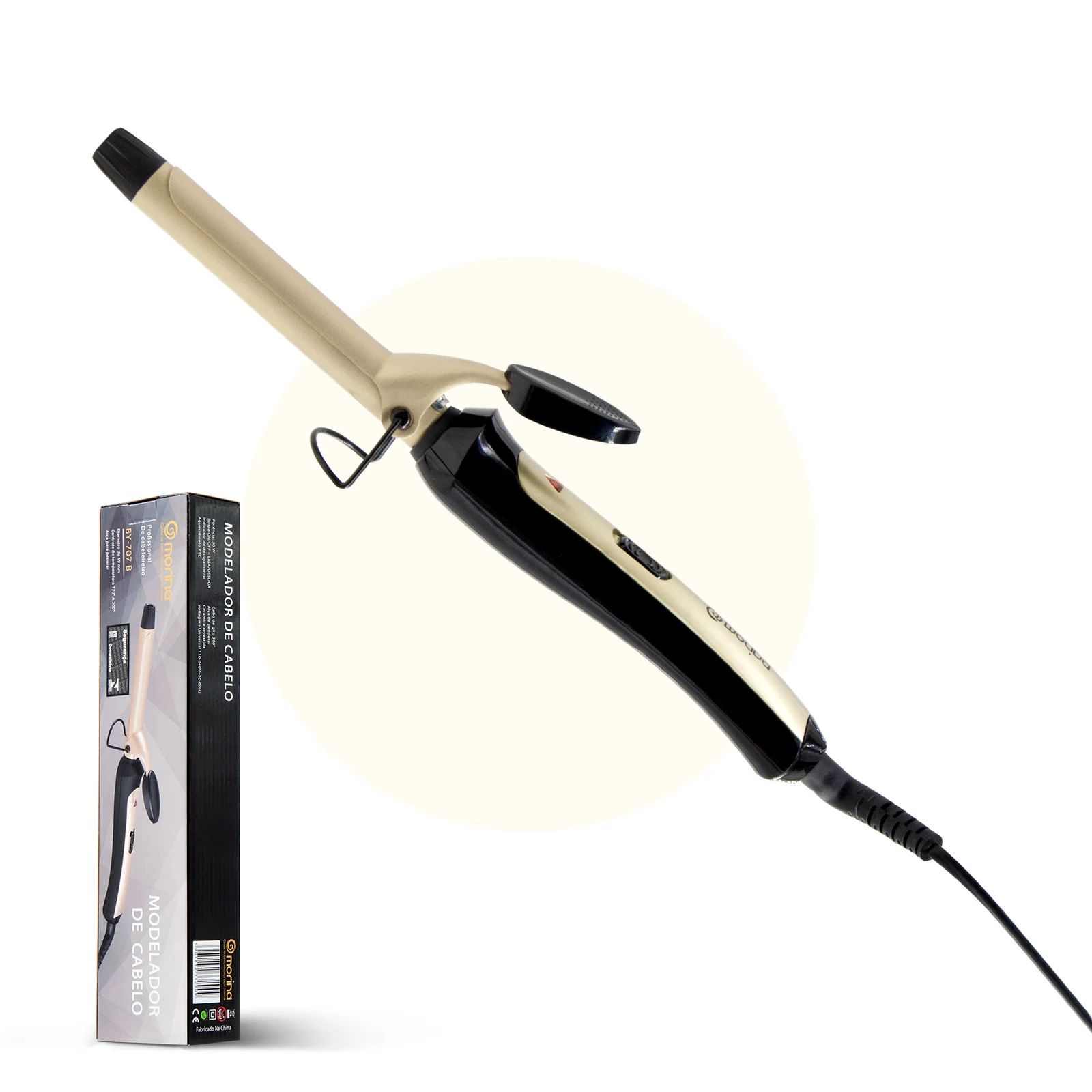 Modelador De Cabelos 19mm, Ferramentas de moda，Ferramenta Profissional de Cabelo, Temperatura Ajustável, Hair Curler