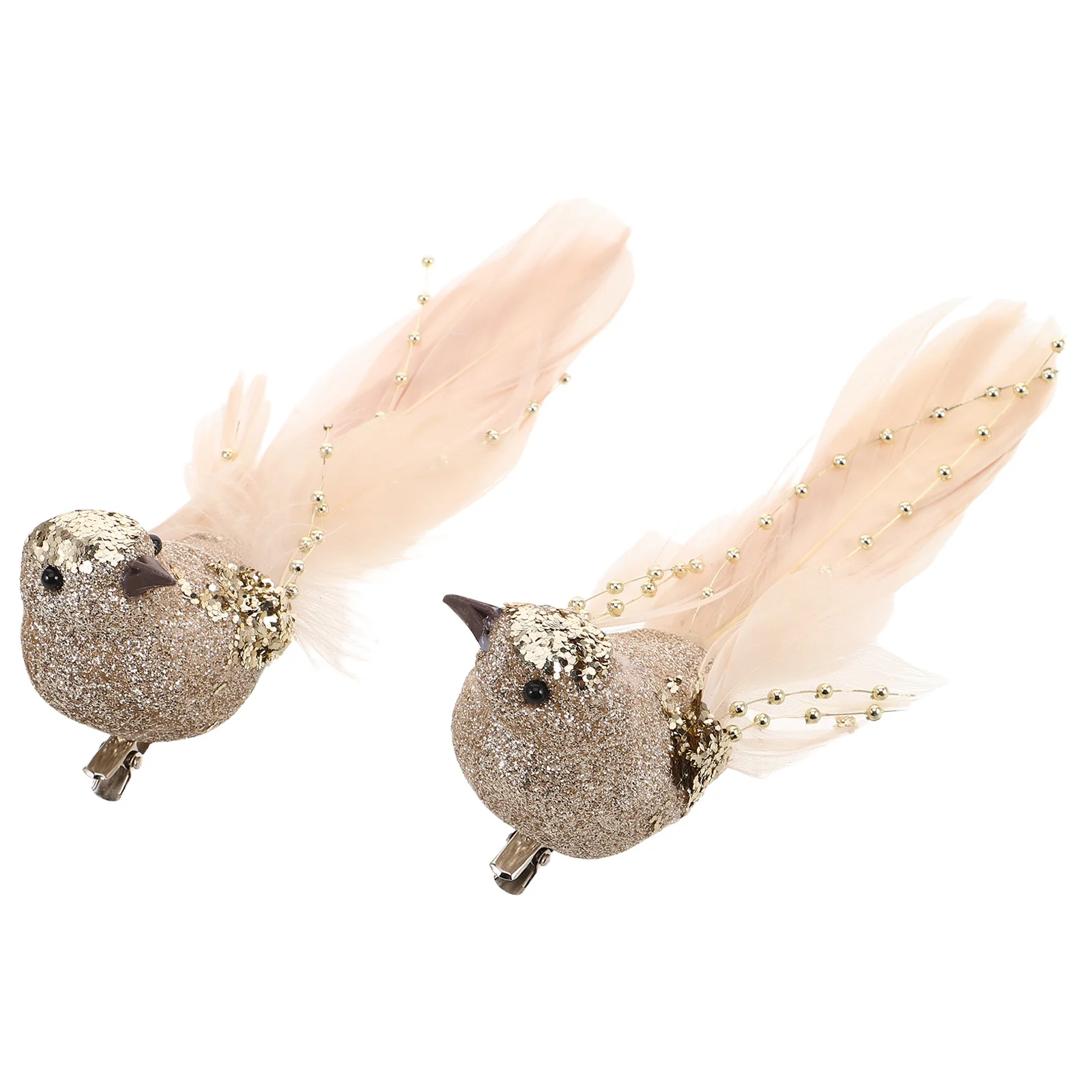 

2Pcs Colorful Artificial Birds Christmas Tree Decoration Lightweight Simulation Bird Ornaments for Festive Holiday Home Decor