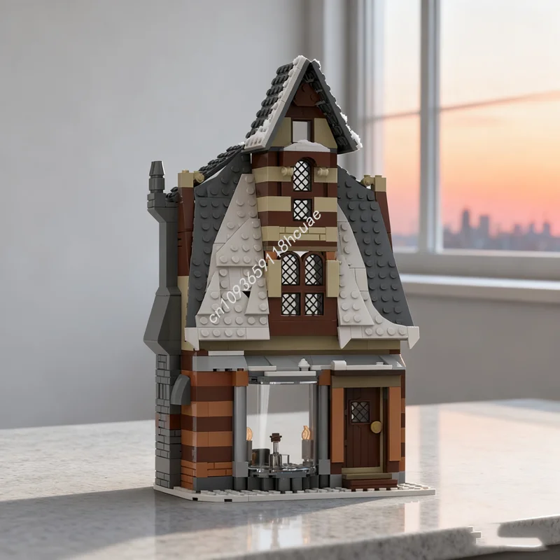 

434pcs MOC Hogsmeade Building 2 Inn Harry Pottered Model Blocks Architecture Toy Assemble Creative Idea Christmas Gift Birthday