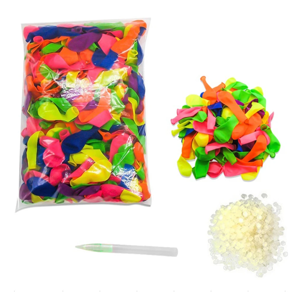 111 pezzi palloncini d'acqua in lattice multicolore con ricarica kit facile riempimento in lattice bombe d'acqua palla giochi di combattimento per bambini giocattolo da spiaggia per adulti