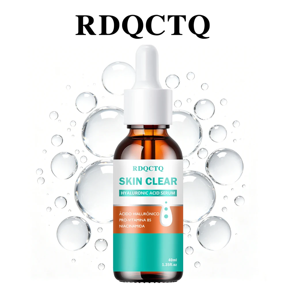 Hyaluronic Acid Serum, RDQCTQ SKIN Hydrating Face Serum with Pro-Vitamin B5 & Niacinamide, Lightweight Daily Moisturizing Serum