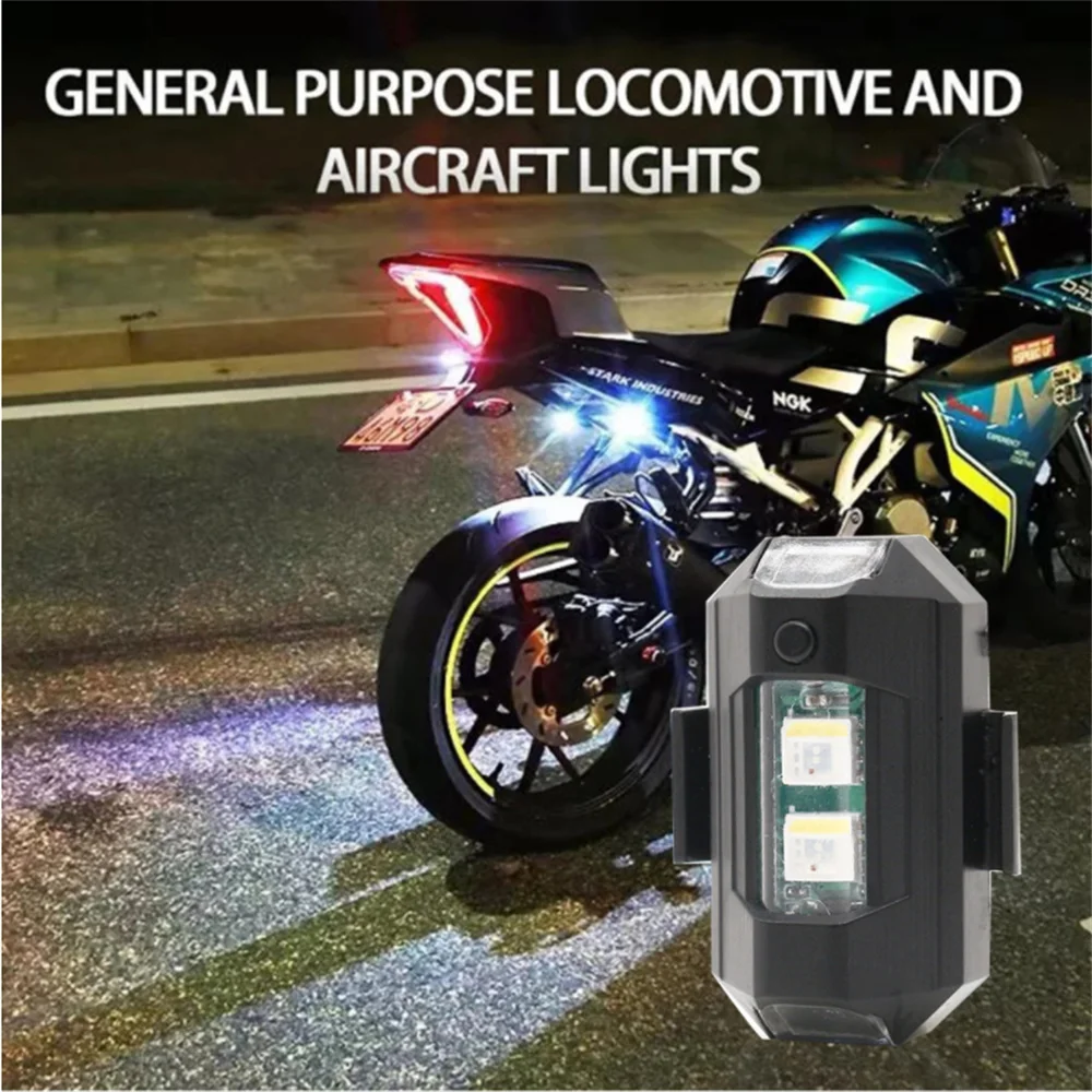 

7 Colors Drone Strobe Light USB LED Anti-Collision Bike Tail /Model Aircraft Night Flying Mini Signal Flashing Warning Light
