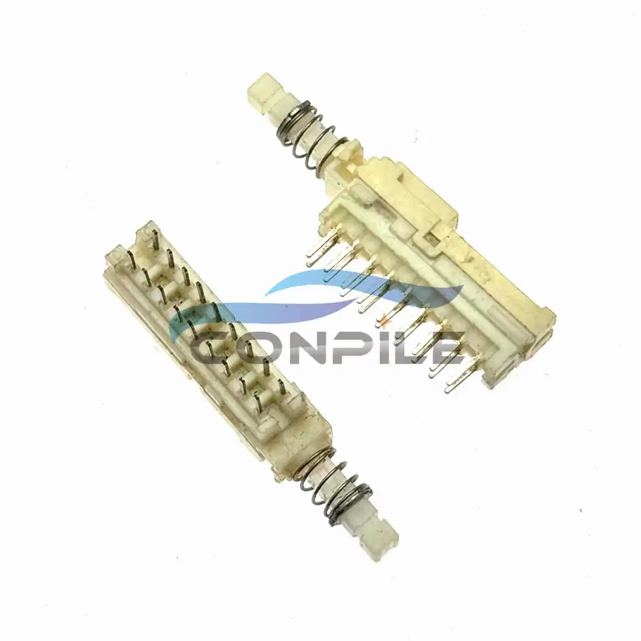 2pcs for Alps 18 Feet Keys Self-Locking Switch Double Row 2 × 9 Feet with Lock Total Length 42mm Power Amplifier Button
