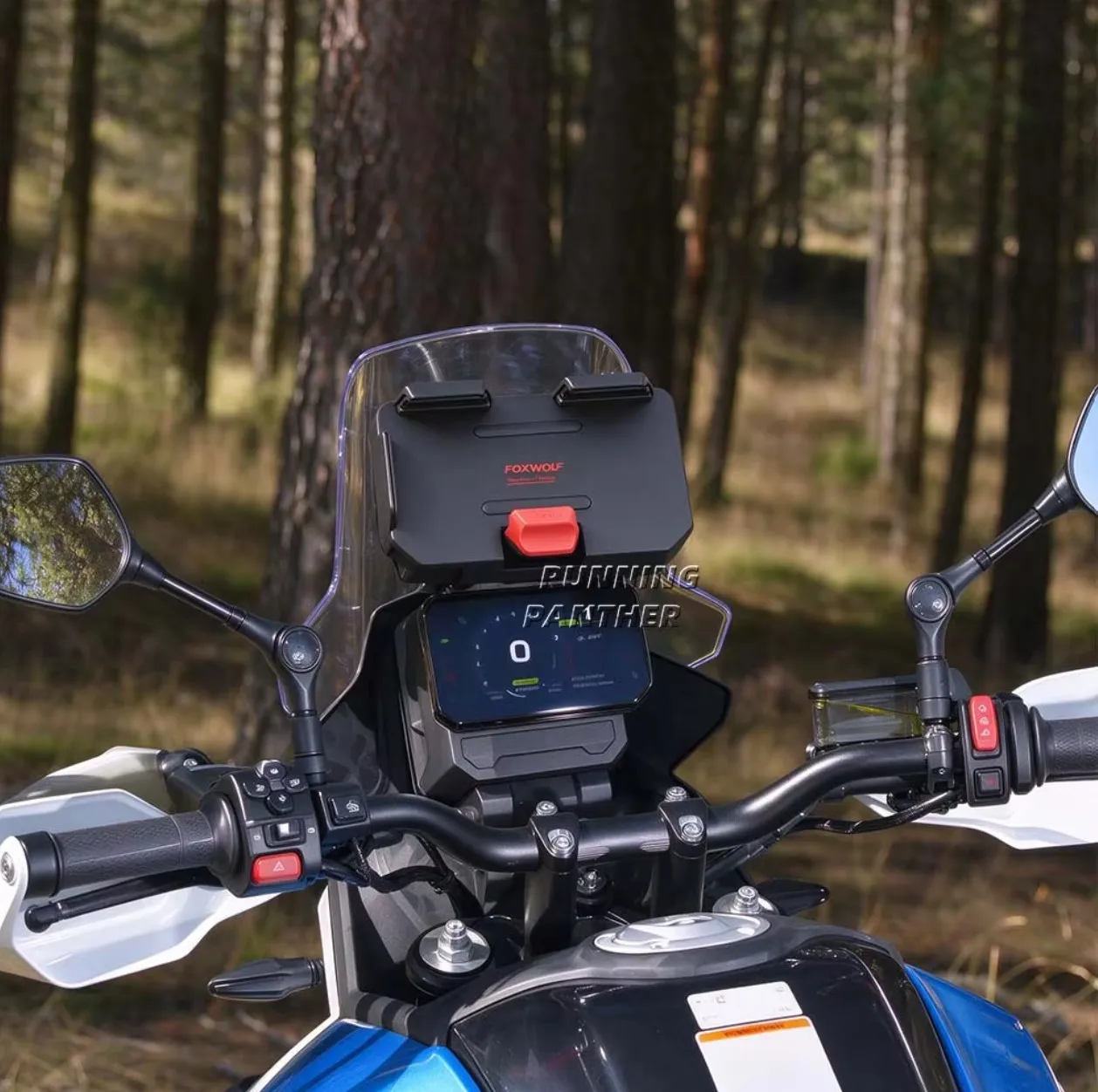 For CFMOTO 450MT 450 MT 15W Wireless Fast Charging Motorcycle Phone Mount Inductive Charging Phone Clip 12MM 22MM