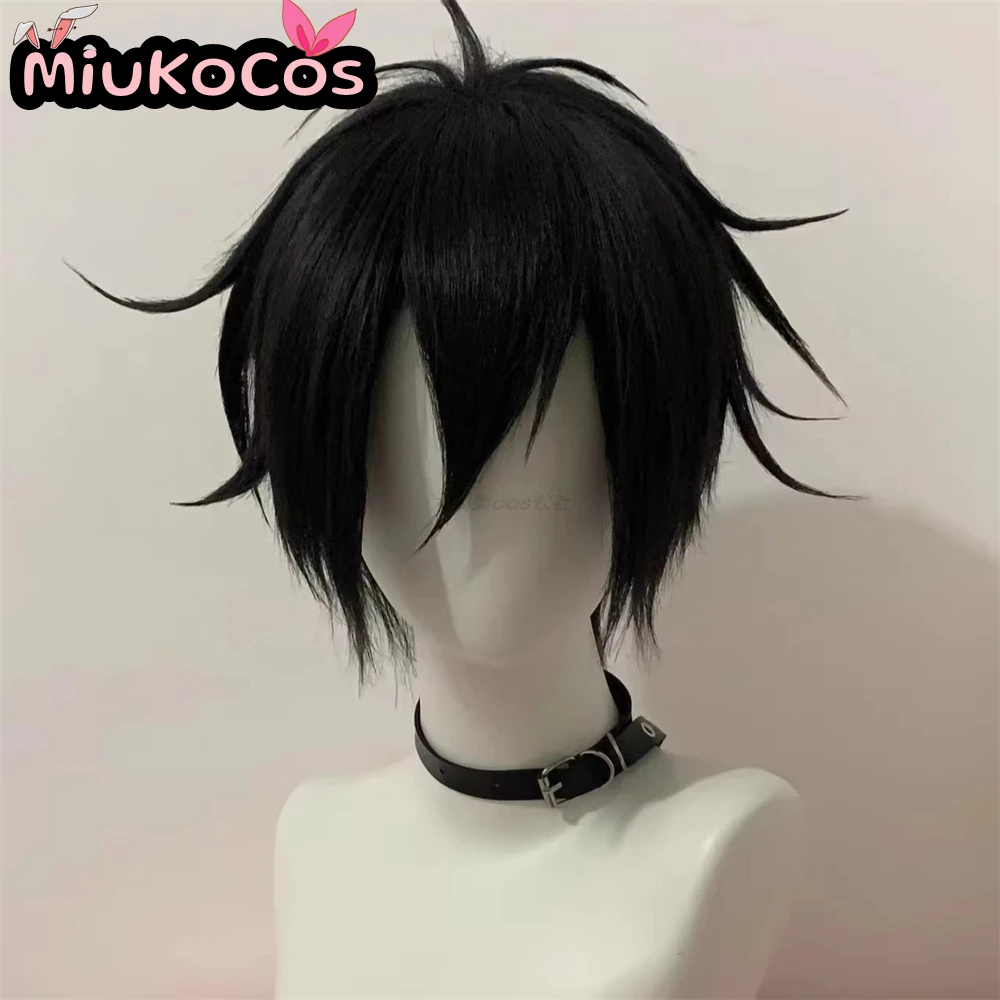 متوفر في المخزون إسحاق فوستر شعر مستعار تأثيري MiukoCosplay لعبة ملائكة الموت تأثيري