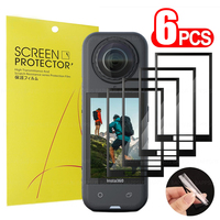1-6Pcs For Insta360 X3 X4 X5 Screen Protector For Insta 360X3 360X4 360X5 Camera Accessories Soft Anti-scratch Protective Film