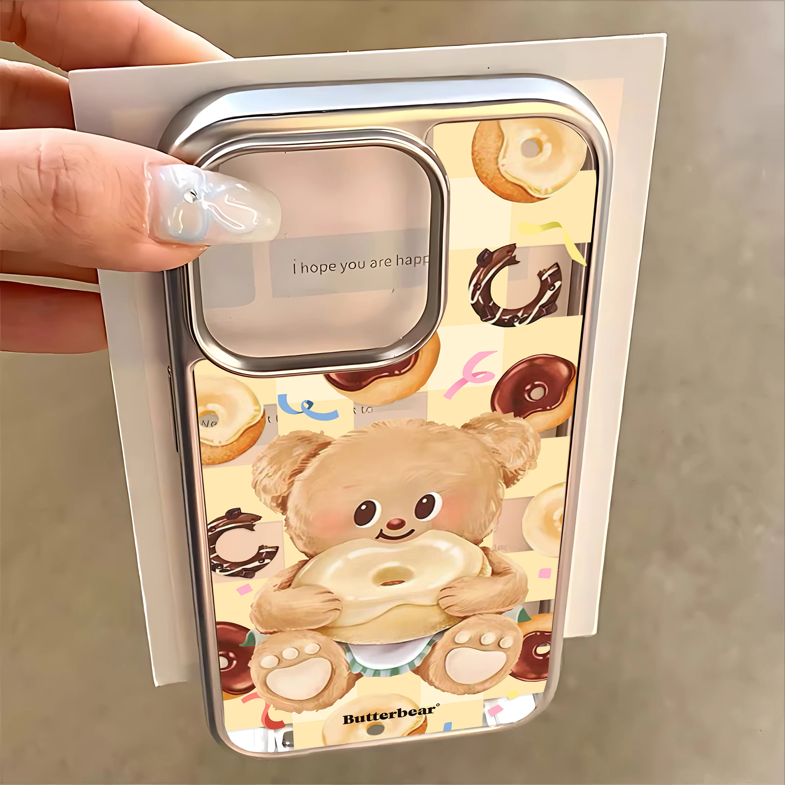 Cute Butter Bear Hot Phone Case for IPhone 17 16e 16 15 14 13 12