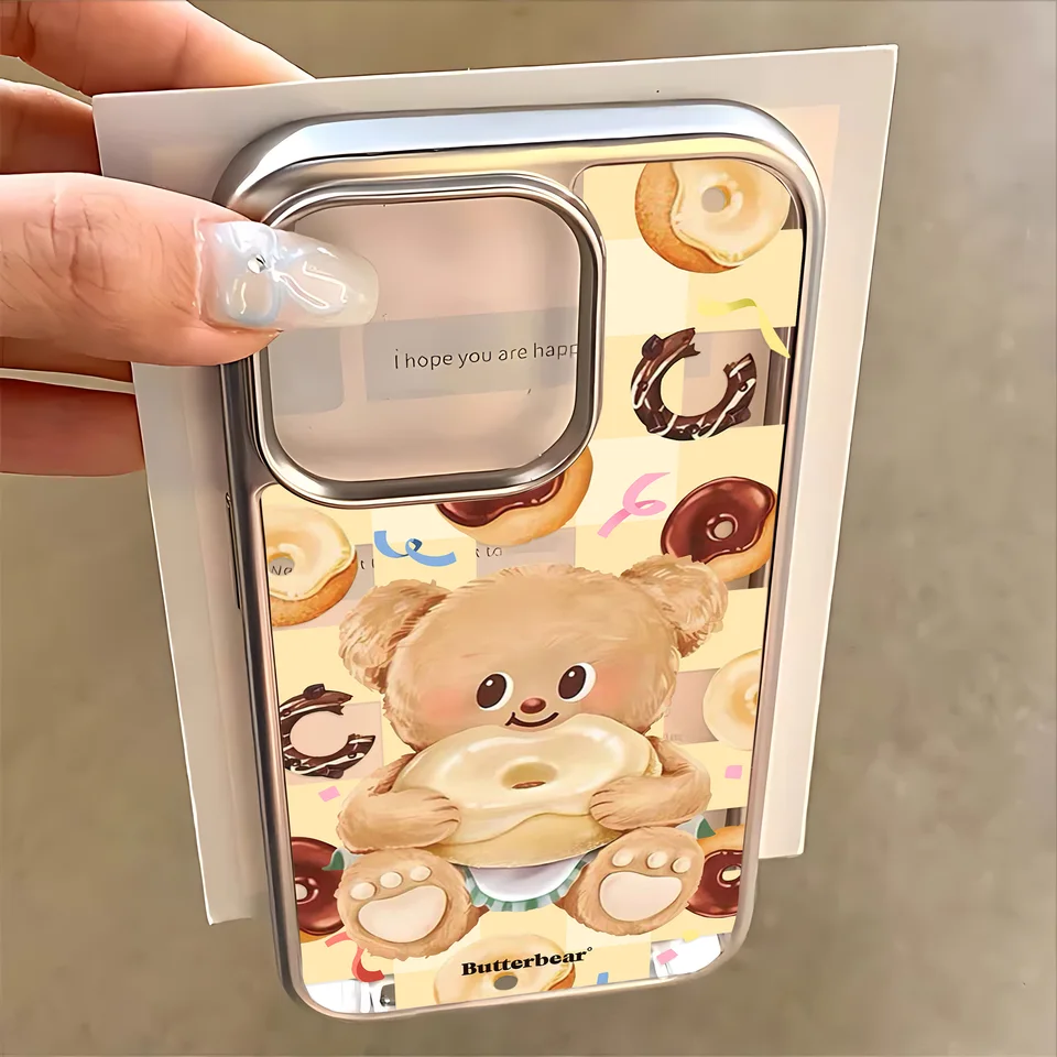 Cute Butter Bear Hot Phone Case for IPhone 17 16e 16 15 14 13 12