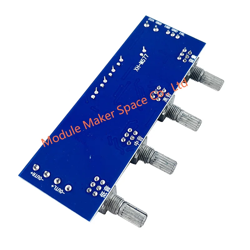XH-M577 Dual-Channel Digital Amplifier Board - TPA3116D2 Class D Audio Module 80W*2 High Power with Tone Control DC 12-24V