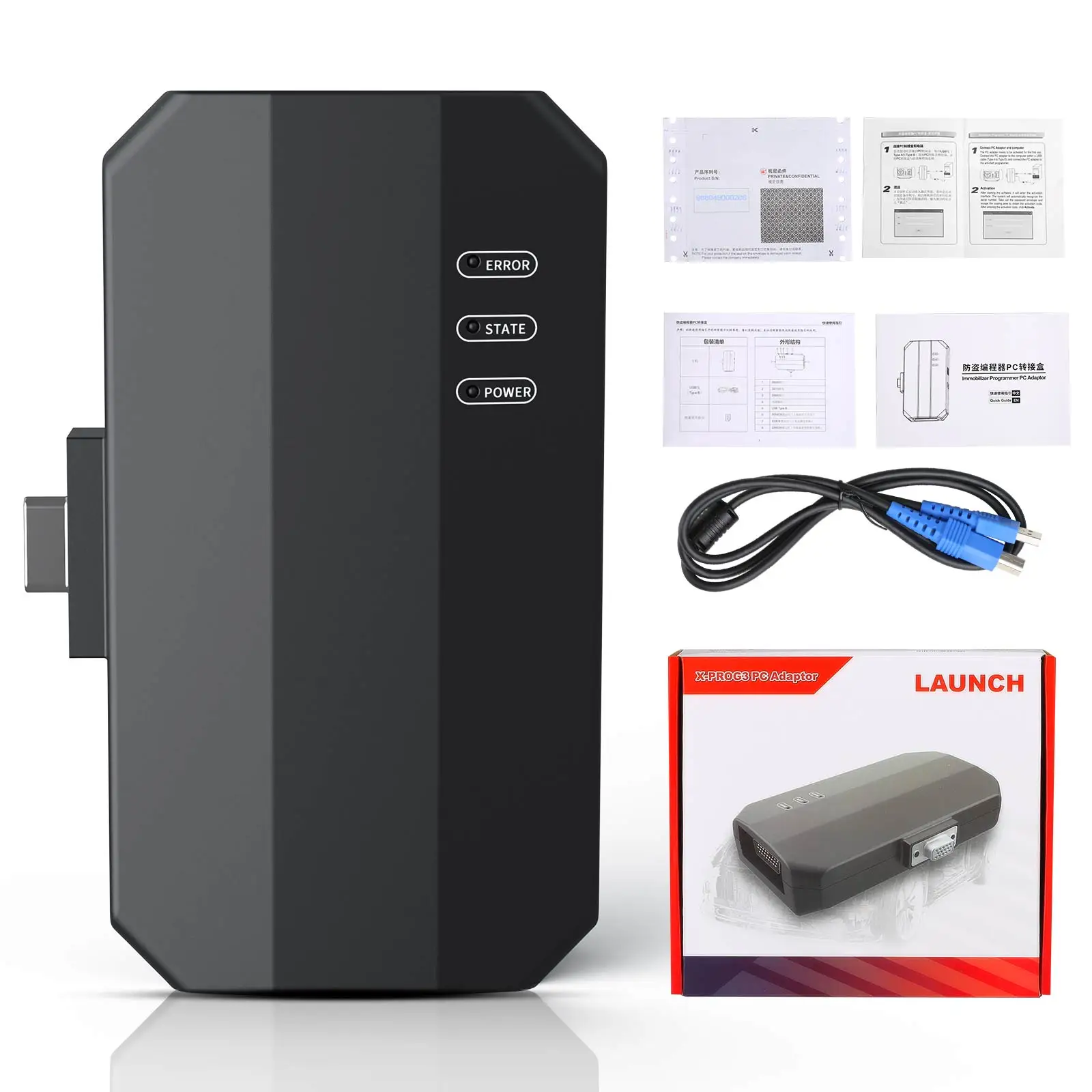Launch X431 IMMO Programmer GIII X-Prog 3 X-PROG3 PC Adaptor Overseas Online Configuration