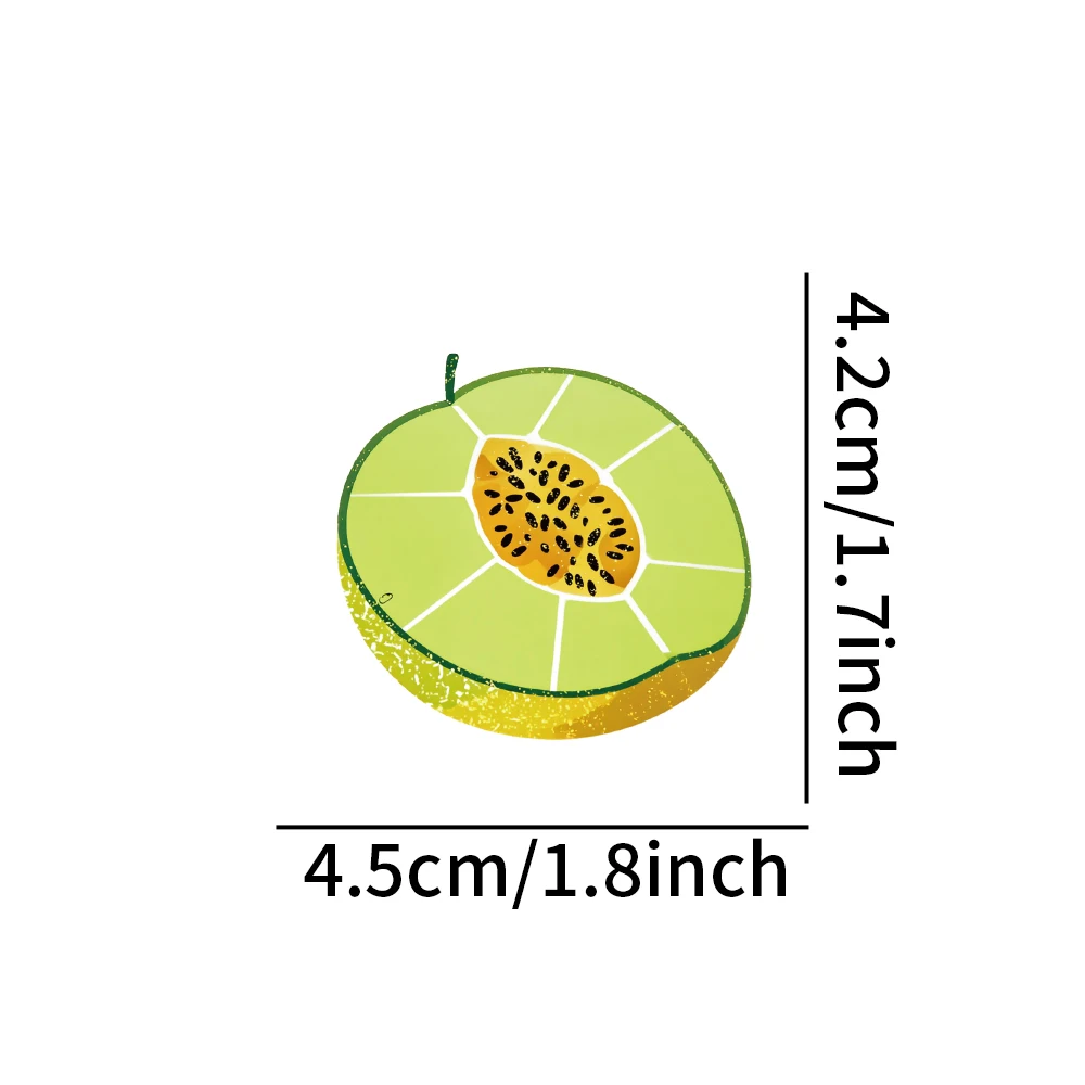 Collection d'autocollants de Melon animé, 54 pièces, décalcomanies de fruits amusantes pour coque de téléphone, carnet de notes, bricolage artisanat, assortiment d'autocollants alimentaires