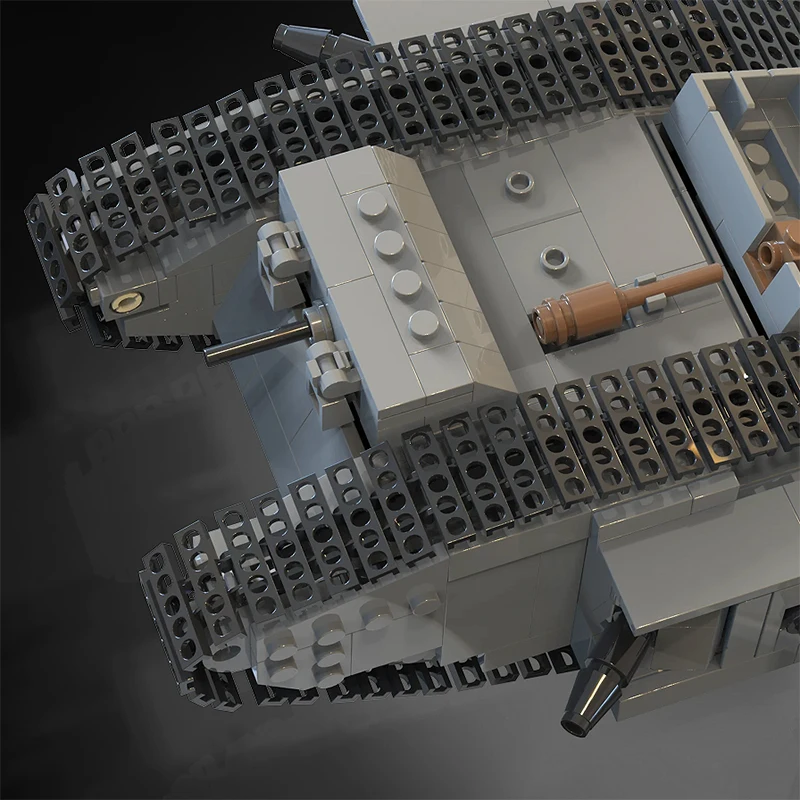 MOC WW1 Germania Militare A7V Carro Armato di Combattimento Building Blocks Set Mark IV Maschio e Nero Carro Armato Pesante Veicolo di Guerra Mattoni Giocattoli Regalo
