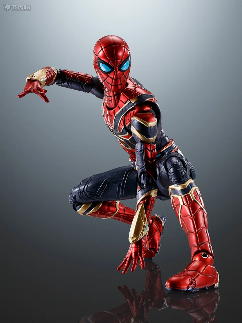 Bandai SHF Spider Man 3 Hero No Return Steel Suit Marvel Avengers Figure Model