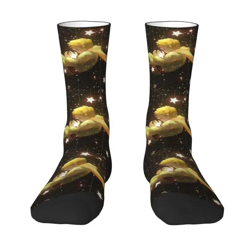 

Fashion Men's Fairy Tale Le Petit Prince Dress Socks Unisex Warm Breathbale 3D Printed The Little Prince Crew Socks