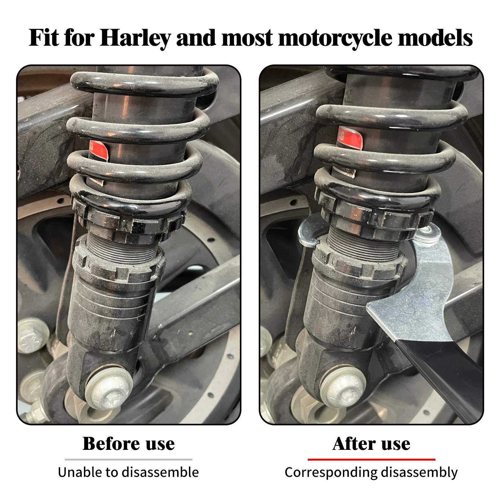 Motorcycle Adjustable Spanner Wrench Steel Tool 2 To 4.75'' Shock Spring Adjuster For Harley For Yamaha For Kawasaki For Honda