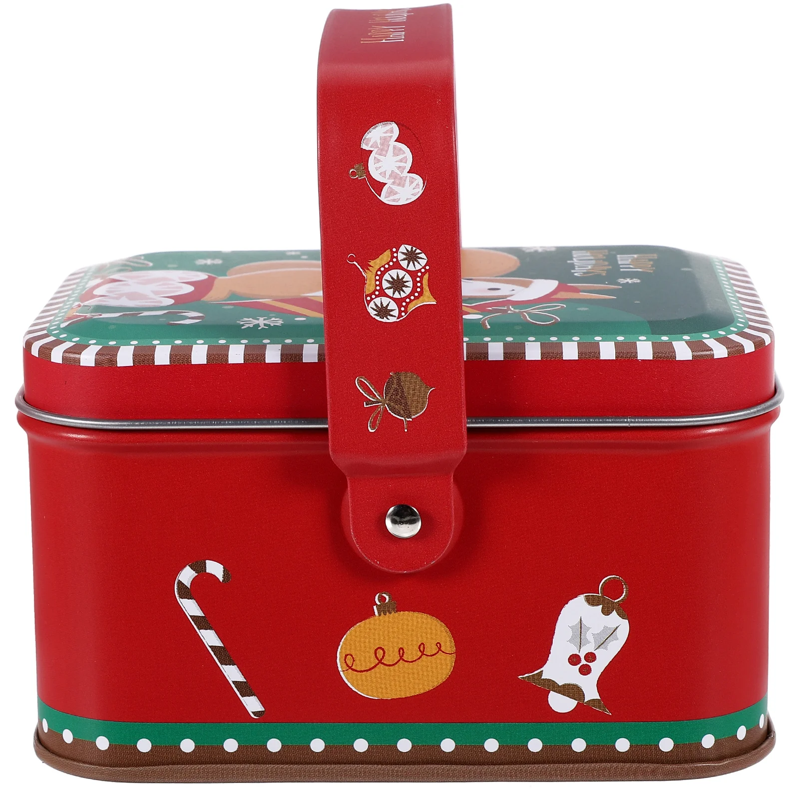 Gift Box (Santa Claus-c03) Christmas Biscuit Containers Packing Supplies Tinplate Candy Storage Holder Cookie