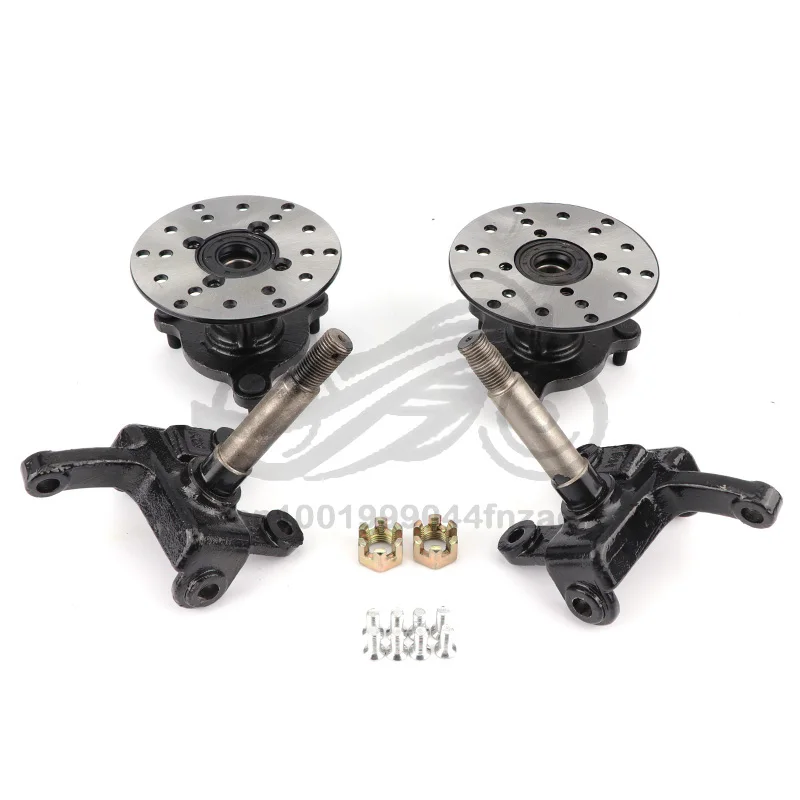 1Set 3 Stud Steering Strut Knuckle Spindles with 108mm Brake Disc Wheel Hub fit For DIY Electric ATV UTV Golf Buggy Bike Parts