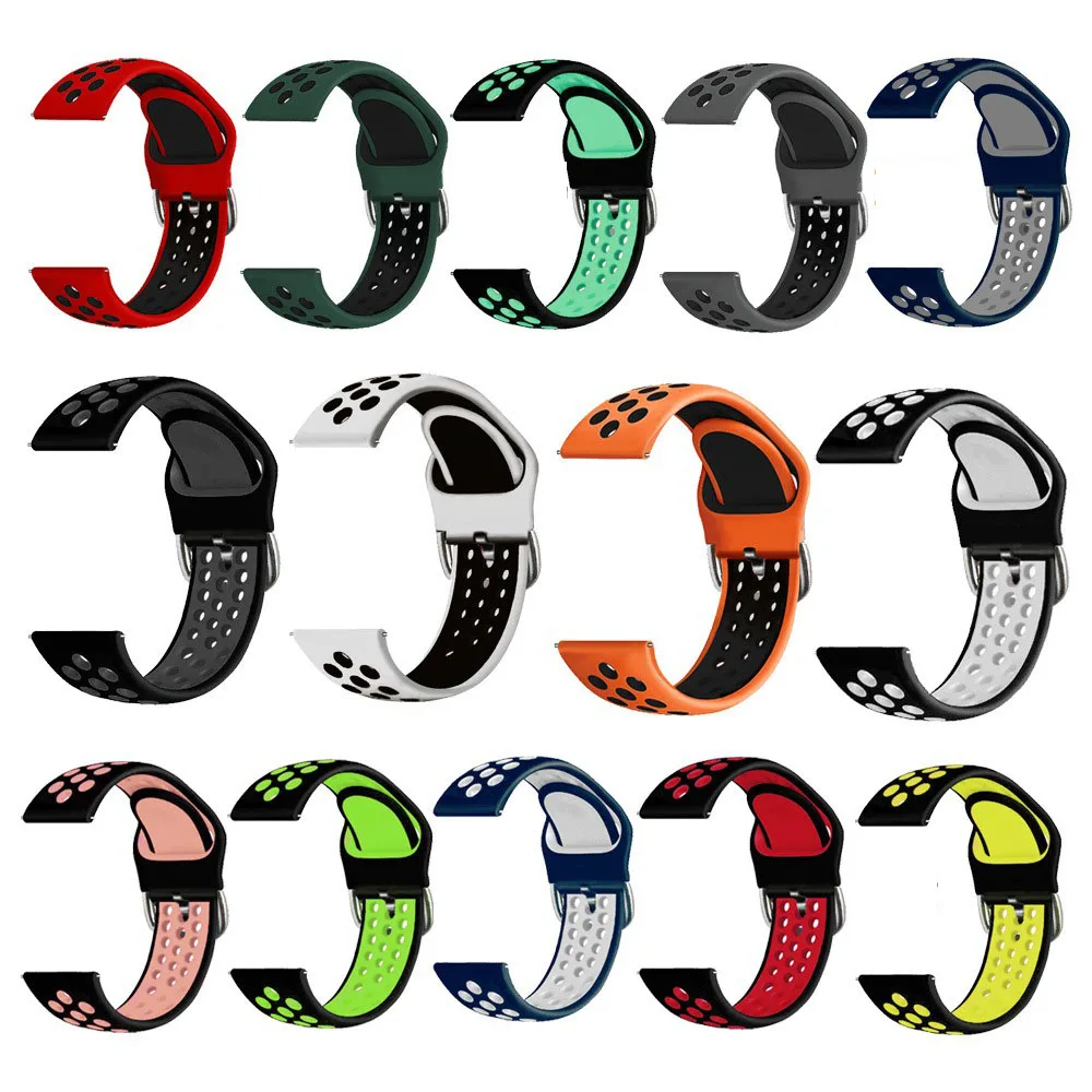 22mm Silicone Band For TicWatch Pro 3 Ultra GPS Wrist Strap For TicWatch Pro 3 LTE/E2 S2/GTX Replacement Watchband Bracelet