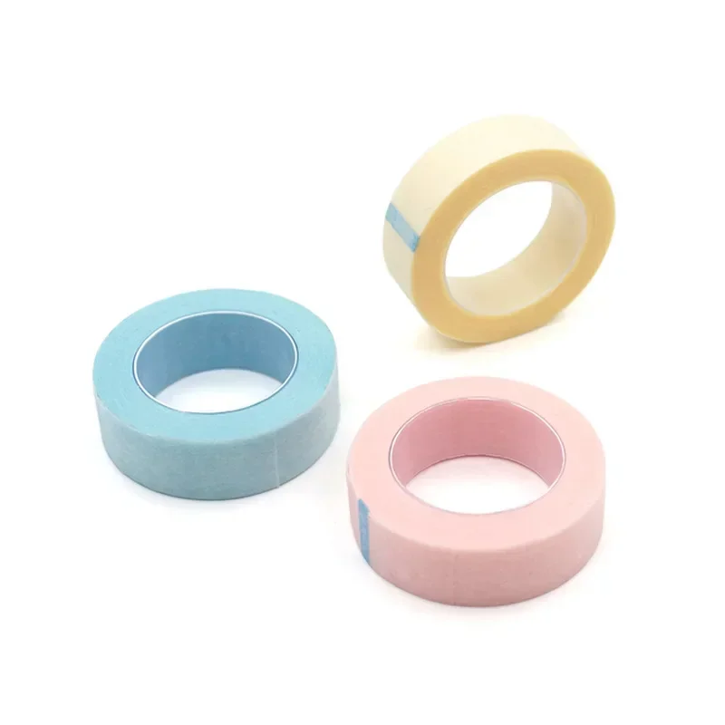 Hot Sale 50 rolls pink blue eyelash extension tape hot sale non-woven eyelash tape breathable tape high quality