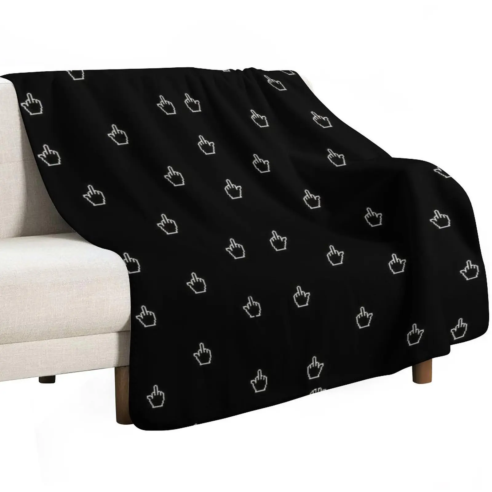 Middle Finger to it All Throw Blanket All Season Lightweight Soft Blanket for Bed