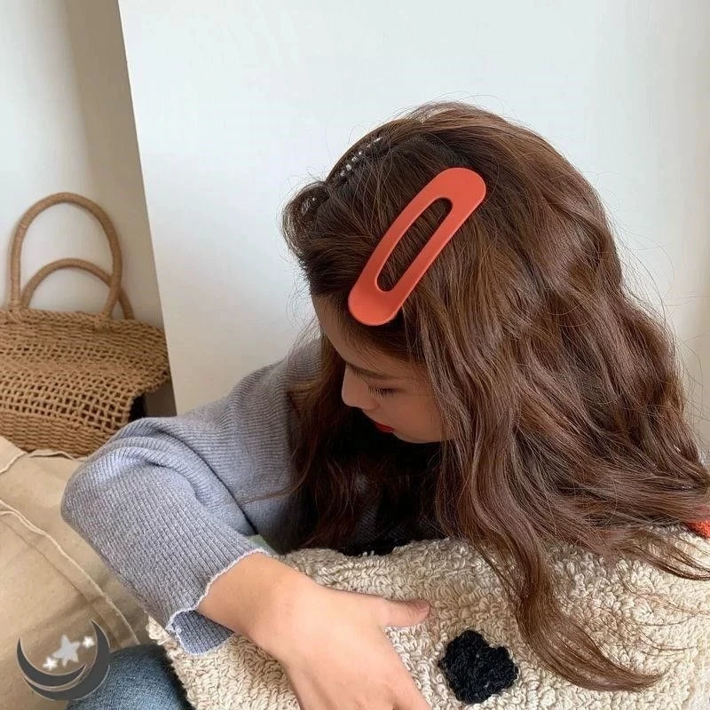 

Large Hairpin Women'S Hairpin Bangs Forehead Side Hairpin Back Head Grab Clip One-Word Clip Hair Headdress Duckbill Clip