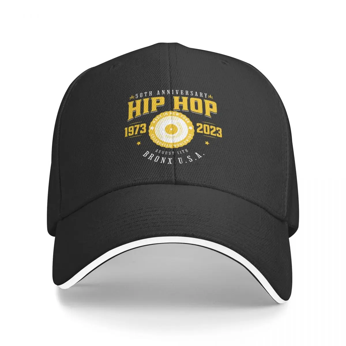 Hip Hop 50th Anniversary Athletic Inspired Baseball Cap Wild Ball Hat Sun Hat For Children Boy Child Women's