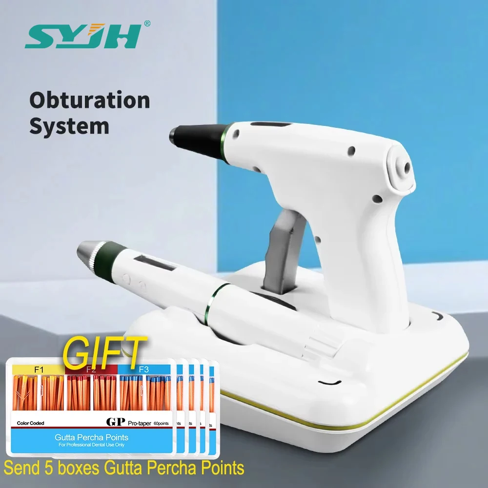 

SYJH Cordless Dental Endodontic Obturation System Hot Melt Root Canal Heated Gun Pen Dentist Fast-Fill Gutta Percha Tools
