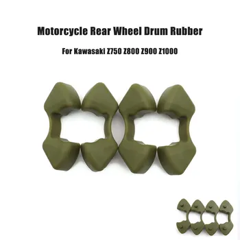 Amortecedor de borracha para roda traseira de motocicleta, amortecedor de borracha para kawasaki z750 z800 z900 z1000 z 750 800 900 1000, 4 peças