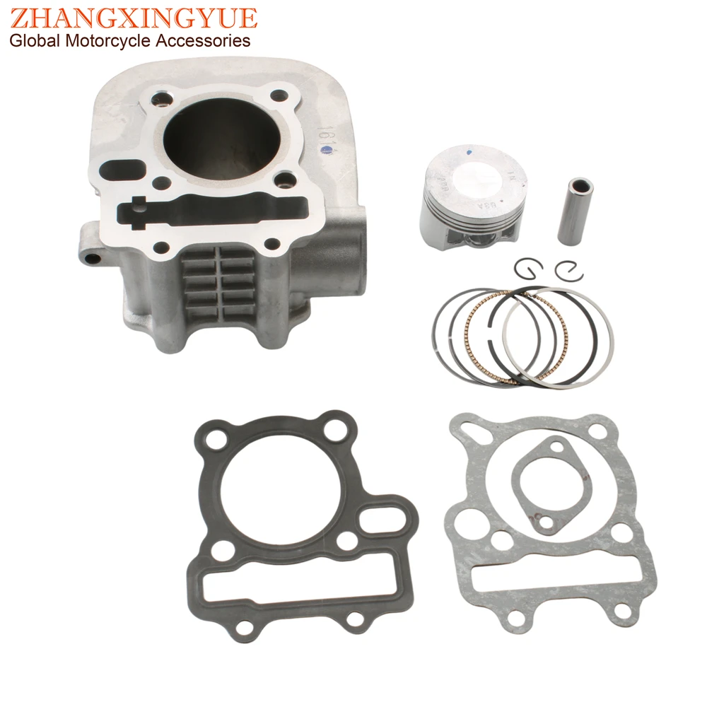 Motorcycle 52.4mm Cylinder Kit For SYM VF125 E4 Sport Rider 125i 12100-U3A-000 13101-U3A-000 13010-ADB-000