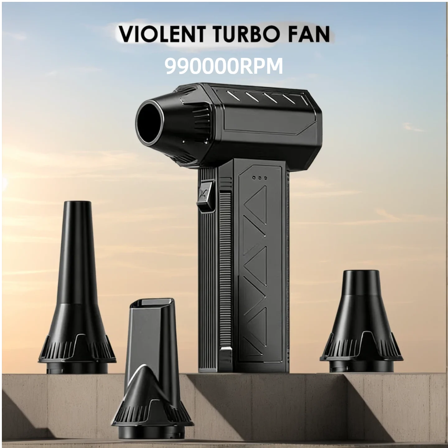 

2026 New 9900000RPM Violent Fan Super Powerful Air Blower Vacuum Blowing Suction Led Lighting 6-Speed Regulation Brushless Turbo
