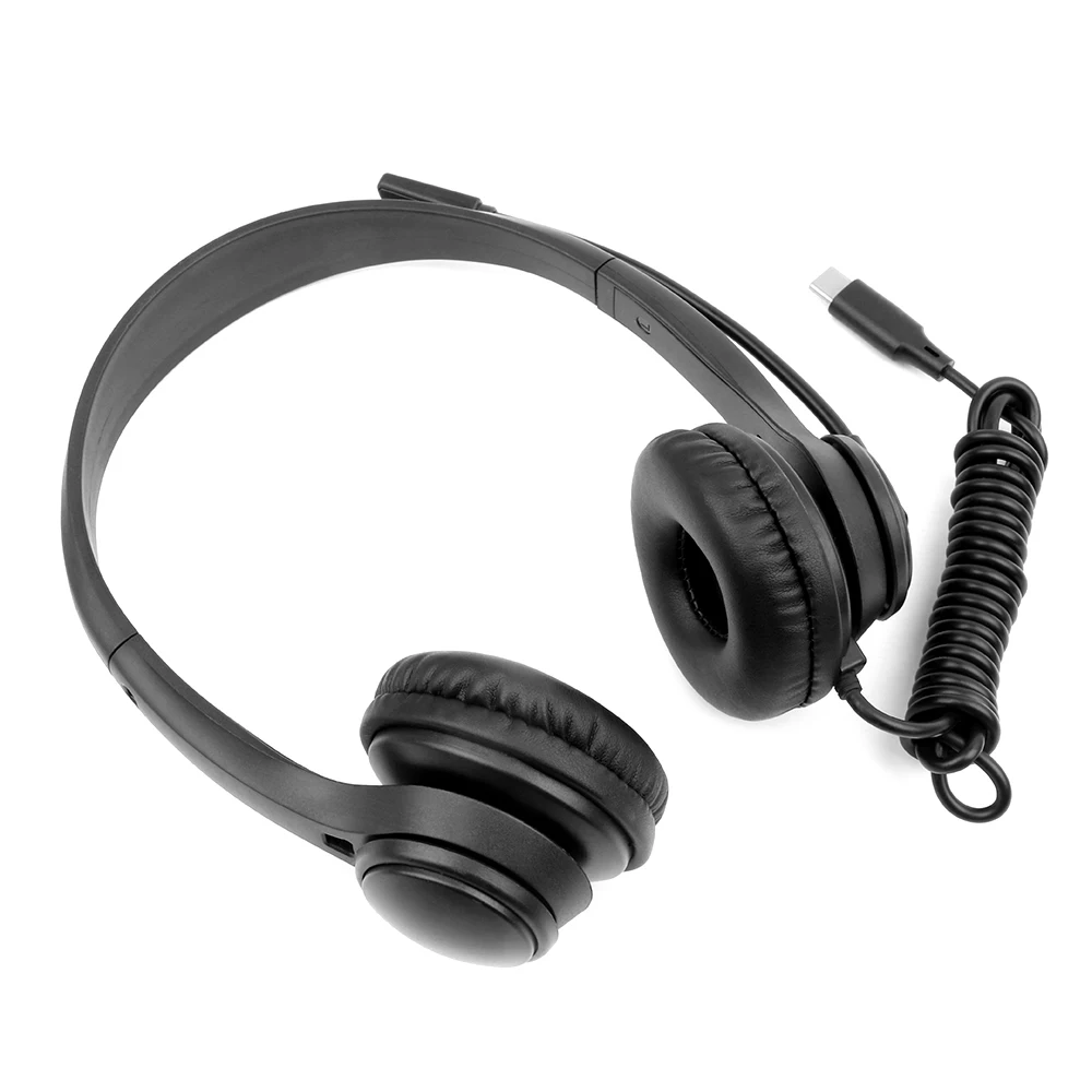 3.5mm USB Call Center Clear Voice Office PC Gaming Headphones with Mic Volume Control Noise Cancelling Gamer Headset for Laptop