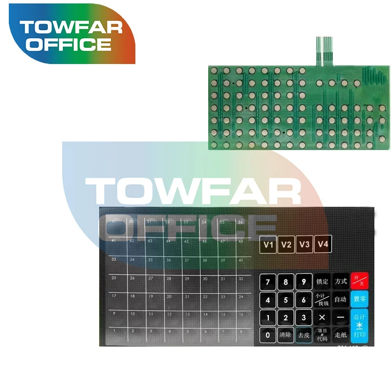 DIGI SM100 Sm110 Keyboard/Keypad/Overlay and Sm--100 Circuitry usd for Digi Sm-100PCS PLUS Electronic Scale English Version