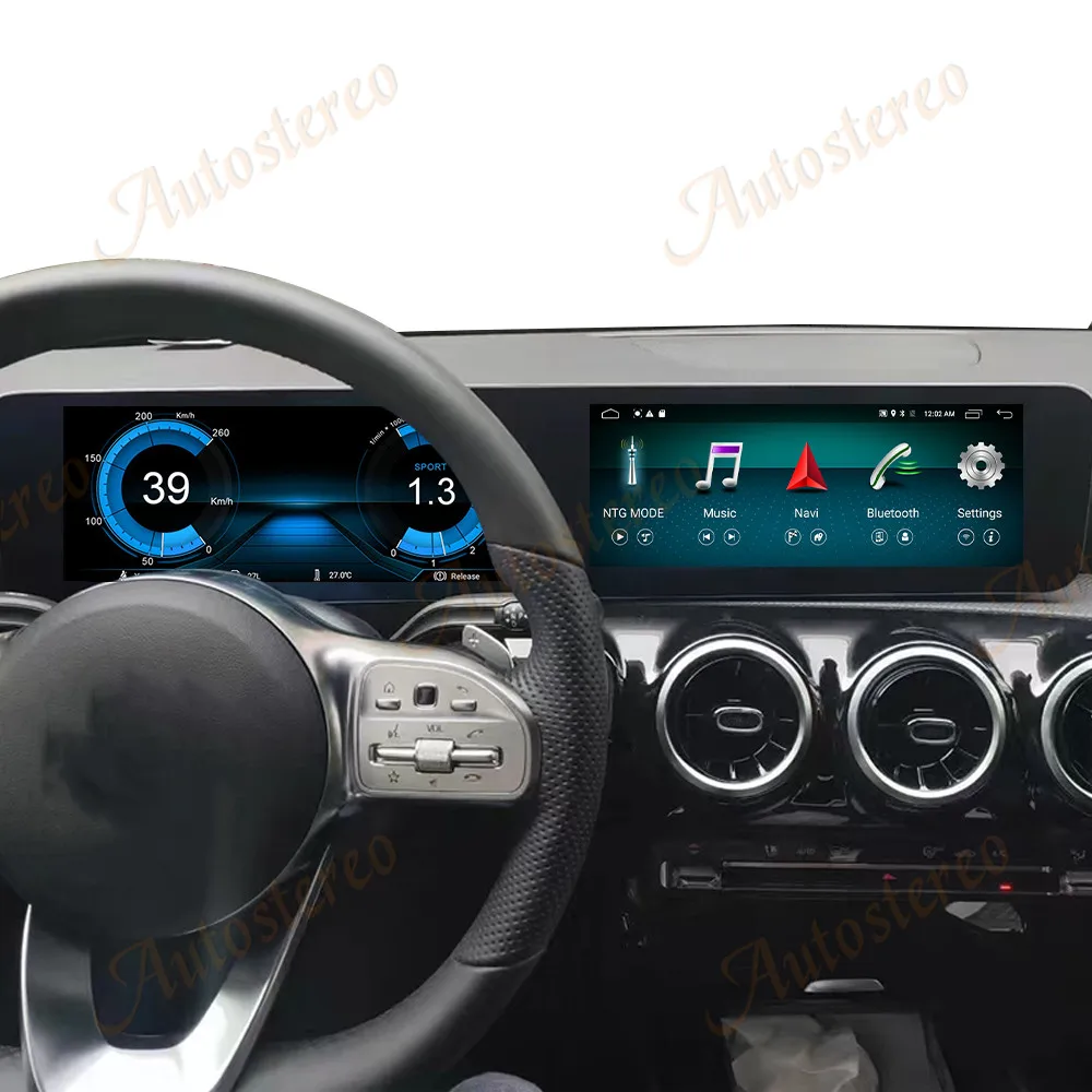 

23-дюймовый автомобильный радиоприемник Carplay Android 13 для Mercedes-BenzA180 2017-2020, мультимедийный видеоплеер, GPS-навигация, головное устройство, стерео