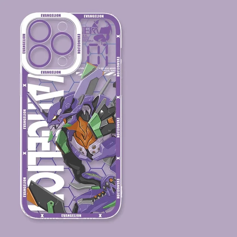 Anime Ikari Shinji Fighter EVA-01 Girl Clear Case For Samsung Galaxy A56 A36 A06 A55 A35 S25 S24 S23 S22 Note 20 Ultra Plus S24 - náhled 4