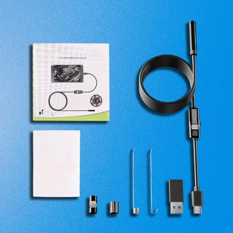37JE Endoscope Camera with Light, Borescope with Adjustable LED Light,Endoscope Camera,Waterproof Inspection Camera