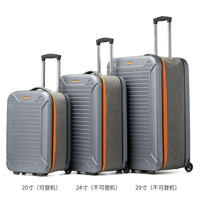 

22-Inch car stainless steel bag trolley foldable travel luggage