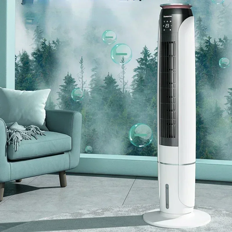 

Air Conditioner Fan Cold Air Fan Household Mute Tower Fan Leafless Water Cooling Refrigerator Indoor Mobile Air Conditioning