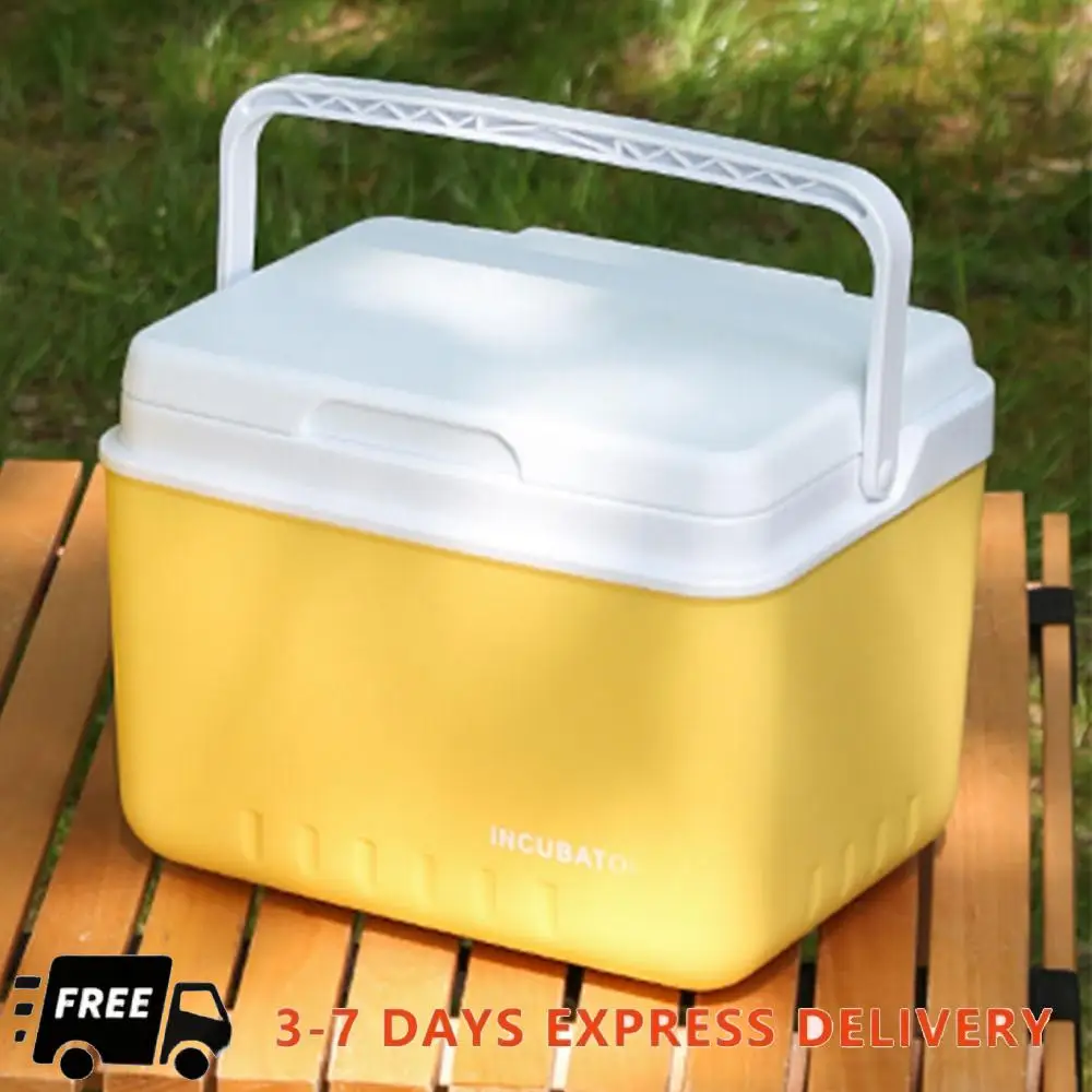 

6L Camping Cooler Box Multipurpose Insulated Ice Chest Portable Ice Bucket Outdoor Hard Cooler for Camping Beach Picnic