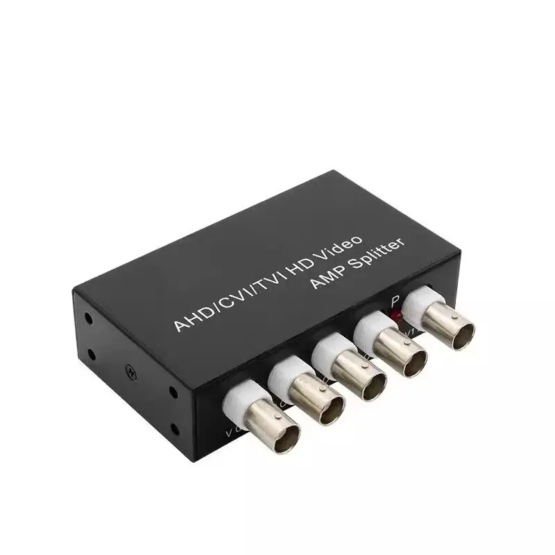Mini 1 in 4 Out 8MP 5MP 4MP 3MP AHD CVI TVI CVBS BNC Video Distributor AMP Splitter for Coaxial Analog HD CCTV Security Camera