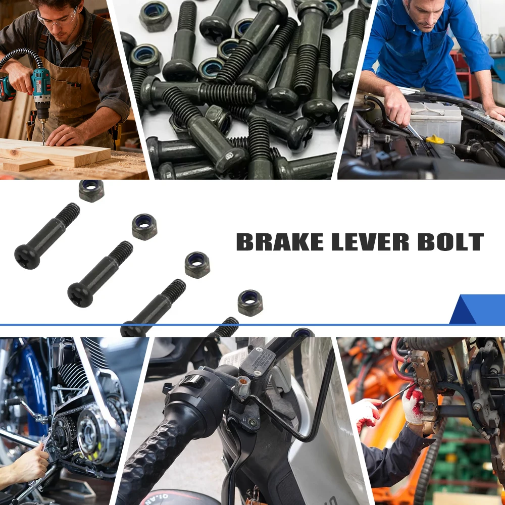 

Motorcycle Handlebar Lever Pivot Bolt in Low Carbon Steel Material Strength Corrosion Resistance Easy Disassembly