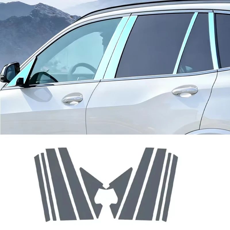 Suitable for BMW X5 G05 2023-2025 B C-Pillar Protective Film, Scratch Resistant and Fingerprint Resistant Transparent Soft Film